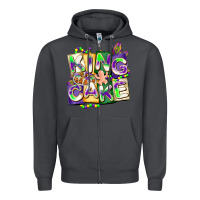 Smoke king cake mardi gras Zipper Hoodie - CowGirlArtShop