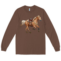 Chestnut horse body Long Sleeve Tee - RanaPortraitStore