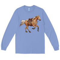 Colony Blue horse body Long Sleeve Tee - RanaPortraitStore
