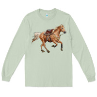 Matcha horse body Long Sleeve Tee - RanaPortraitStore