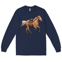 Navy horse body Long Sleeve Tee - RanaPortraitStore