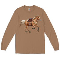 Toasted Coconut horse body Long Sleeve Tee - RanaPortraitStore