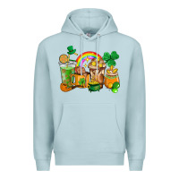 Blue Mist St. Patricks coffee cups Premium Hoodie - HowdyJamesFarm
