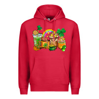 Cardinal St. Patricks coffee cups Premium Hoodie - HowdyJamesFarm