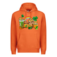 Carrot St. Patricks coffee cups Premium Hoodie - HowdyJamesFarm