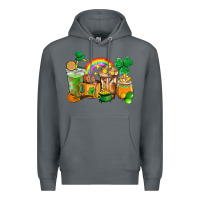 Rock St. Patricks coffee cups Premium Hoodie - HowdyJamesFarm