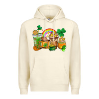 Sandshell St. Patricks coffee cups Premium Hoodie - HowdyJamesFarm