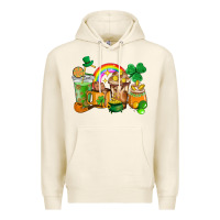 Tofu St. Patricks coffee cups Premium Hoodie - HowdyJamesFarm