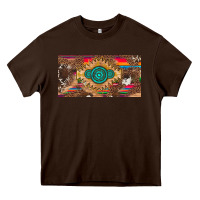 Chocolate Brown western gemstone and leopard with serape licanse plate Heavy Core Tee - Artiststas