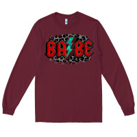 Burgundy lightning bolt babe Long Sleeve Tee - Jasminsmagicworld