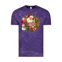 Cloud Purple Santa Vintage Tee - MaliasSmallBusiness