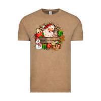 Vintage Coffee Santa Vintage Tee - MaliasSmallBusiness