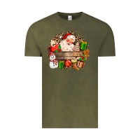Vintage Olive Santa Vintage Tee - MaliasSmallBusiness