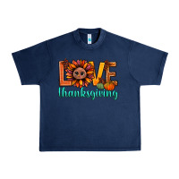Navy love thanksgiving bbs Urban Heavy Tee - BundleAndBundleShop