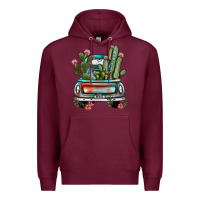 Burgundy farm truck, Premium Hoodie - JahusDesignShop