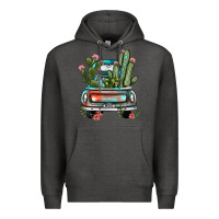 Charcoal Heather farm truck, Premium Hoodie - JahusDesignShop