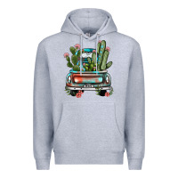 Heather Grey farm truck, Premium Hoodie - JahusDesignShop