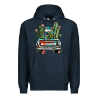 Navy farm truck, Premium Hoodie - JahusDesignShop