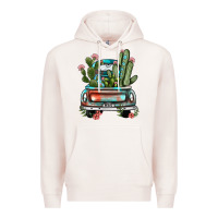 Pale Pink farm truck, Premium Hoodie - JahusDesignShop