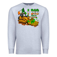 Heather Grey I dig you St. Patrick's Premium Sweatshirt - OliviaCreatesArt