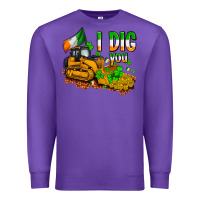 Purple I dig you St. Patrick's Premium Sweatshirt - OliviaCreatesArt