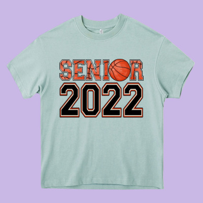 Senior Basketball Heavy Core Tee Designed By Adodesignshop