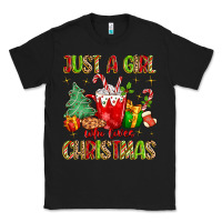 Black just a girl who loves christmas Classic Tee - MaliasSmallBusiness
