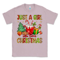 Lilac just a girl who loves christmas Classic Tee - MaliasSmallBusiness