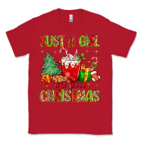 Red just a girl who loves christmas Classic Tee - MaliasSmallBusiness
