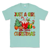 Seafoam just a girl who loves christmas Classic Tee - MaliasSmallBusiness