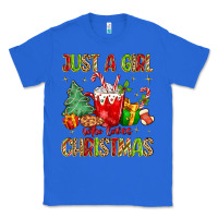 True Royal just a girl who loves christmas Classic Tee - MaliasSmallBusiness