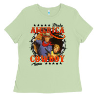 Matcha make america cowboy again Ladies Tee - AdoDesignShop