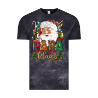Cloud Black Papa Claus Christmas Vintage Tee - NancyCooperArtShop