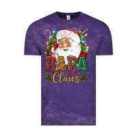 Cloud Purple Papa Claus Christmas Vintage Tee - NancyCooperArtShop