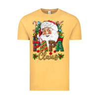 Vintage Mustard Papa Claus Christmas Vintage Tee - NancyCooperArtShop