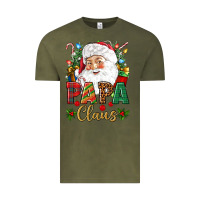 Vintage Olive Papa Claus Christmas Vintage Tee - NancyCooperArtShop