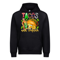 Black Tacos And Tequila Urban Hoodie - CowhideDigitalArt
