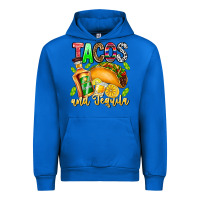 Cobalt Tacos And Tequila Urban Hoodie - CowhideDigitalArt