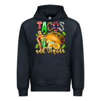 Navy Tacos And Tequila Urban Hoodie - CowhideDigitalArt