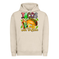 Pigment French Oak Tacos And Tequila Urban Hoodie - CowhideDigitalArt