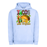 Pigment Grape Ice Tacos And Tequila Urban Hoodie - CowhideDigitalArt