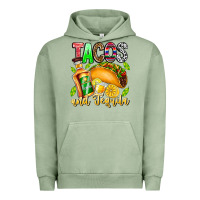 Pigment Oil Green Tacos And Tequila Urban Hoodie - CowhideDigitalArt