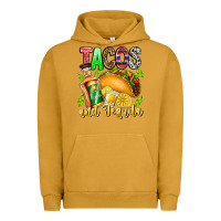 Pigment Peanut Butter Tacos And Tequila Urban Hoodie - CowhideDigitalArt