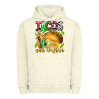 Pigment Pistachio Tacos And Tequila Urban Hoodie - CowhideDigitalArt