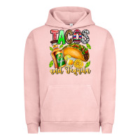 Pigment Salmon Tacos And Tequila Urban Hoodie - CowhideDigitalArt