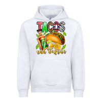White Tacos And Tequila Urban Hoodie - CowhideDigitalArt
