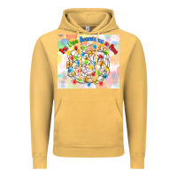 Vintage Mustard im fine everything is fine with lights Vintage Hoodie - MaliasSmallBusiness