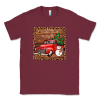 Burgundy christmas truck coaster Classic Tee - JahusDesignShop