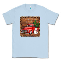 Dusty Blue christmas truck coaster Classic Tee - JahusDesignShop