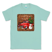 Seafoam christmas truck coaster Classic Tee - JahusDesignShop